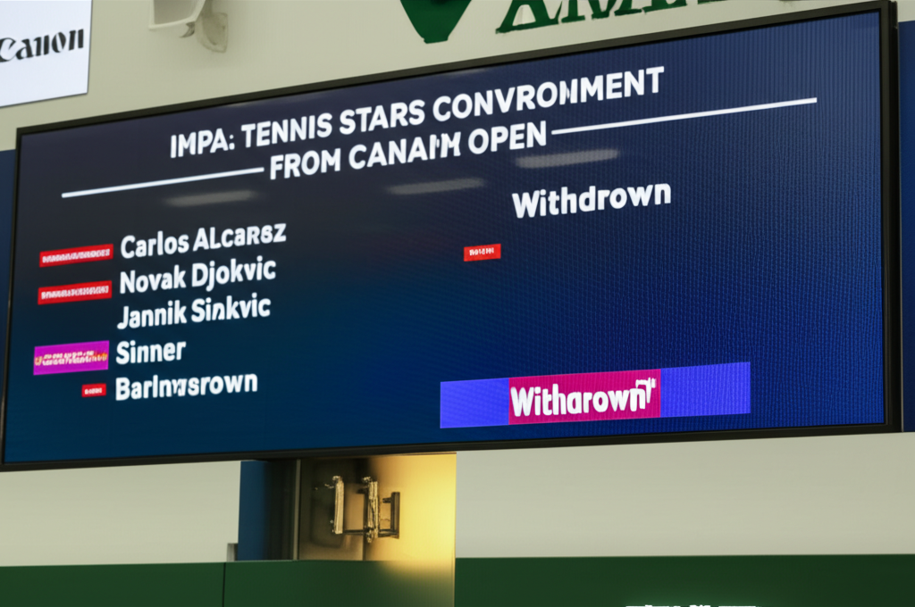 Top Tennis Stars Carlos Alcaraz, Novak Djokovic, and Jannik Sinner Withdraw from Canadian Open 2 file 249